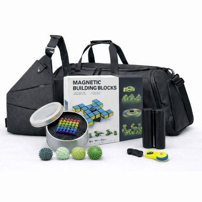 bandolera, bolsa y los 6 fidgets
