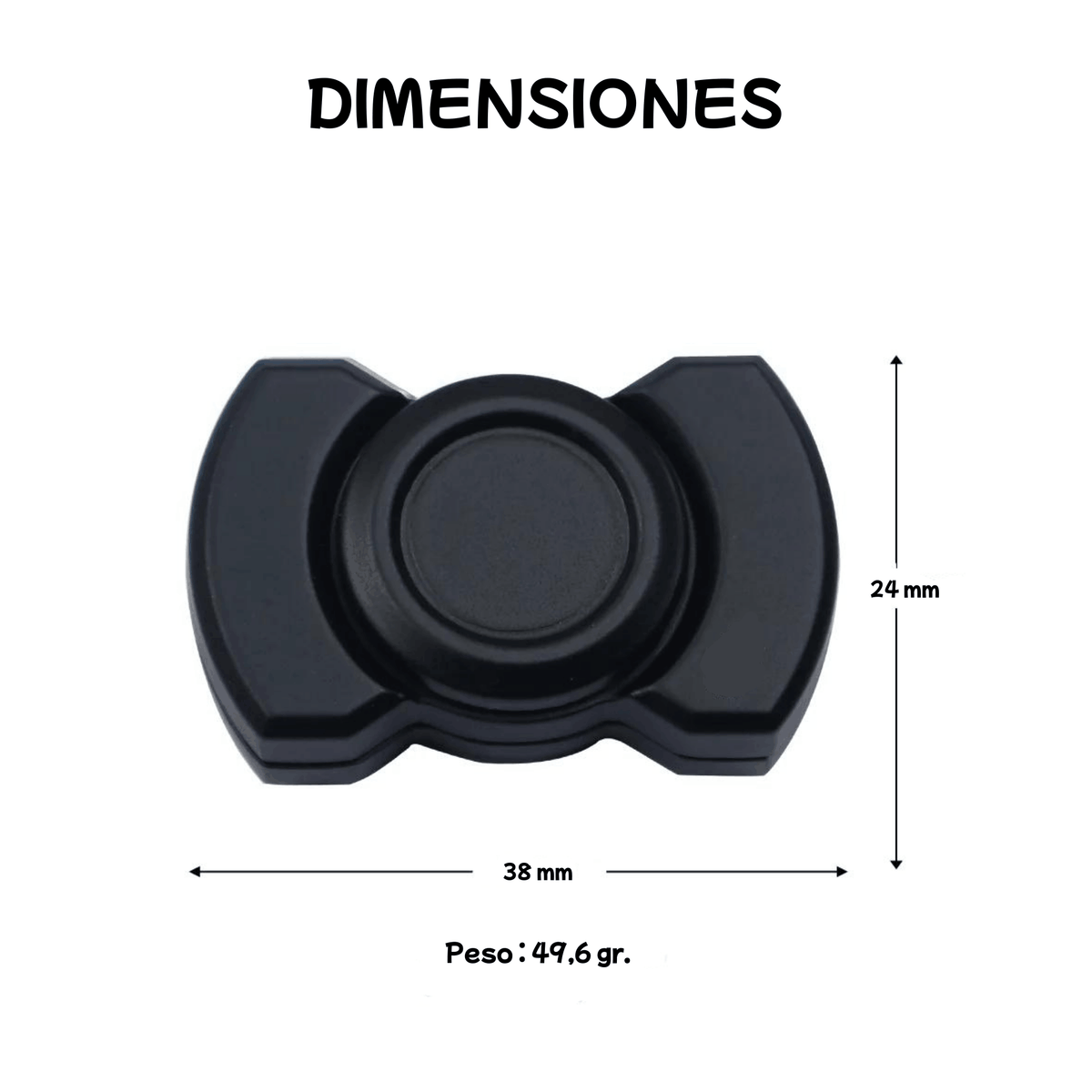 Dimensiones del spinner