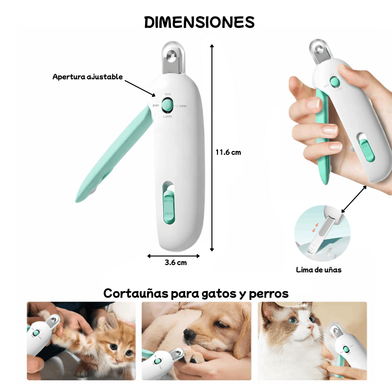 dimensiones del cortauñas
