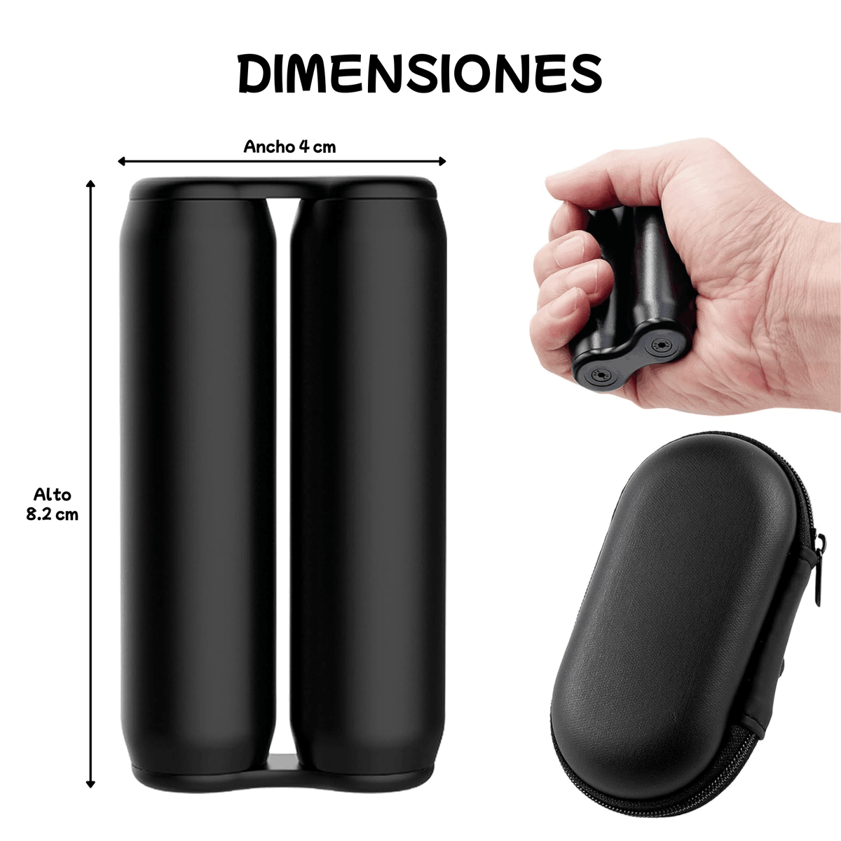 dimensiones roller y estuche