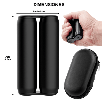 roller y estuche, dimensiones